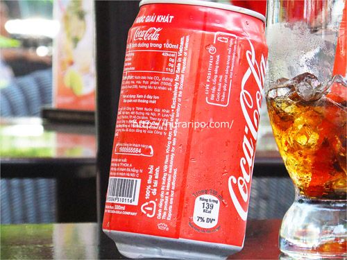 ベトナムのハイランズコーヒーで注文したコカ・コーラ