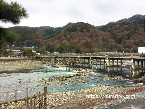 京都嵐山観光の半日コースに入れたい渡月橋